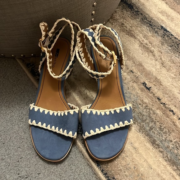 Anthropologie Matiko Melanie Leather Heel Sandals - Picture 3 of 10